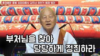 “인천의 사표로서 세간의 희망되길” [종정예하 중봉 성파대종사 갑진년 하안거 해제 법어]