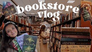 BOOKSTORE VLOG  book shopping at barnes & noble + book haul!