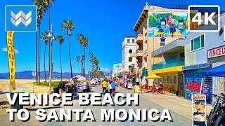 [4K]️VENICE BEACH to SANTA MONICA PIER in Los Angeles California 2025 Walking Tour Vlog | GTA 5