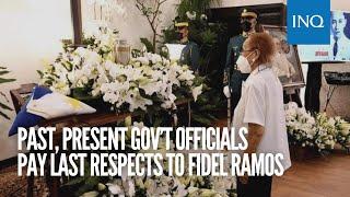 Past, present gov’t officials pay last respects to Fidel Ramos