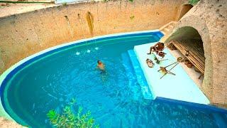 120 Days Building A Brilliant Underground Tunnel House With Swimming Pool