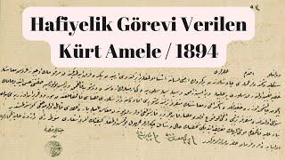 Hafiyelik Görevi Verilen Kürt Amele / 1894