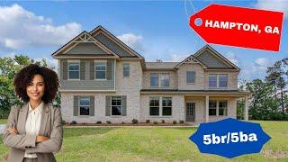  Atlanta New Homes TOUR: Hampton, GA New Homes For Sale: Best Atlanta 5 bedroom homes