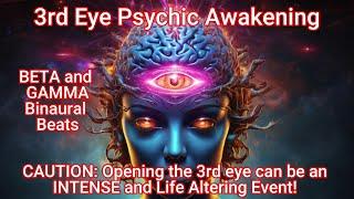 Third Eye Psychic Awakening with Pure Binaural Beats and a Isochronic Theta Scan Across 4 Hz - 7 Hz