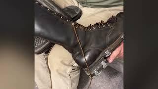 Hunting boots with Iron soles