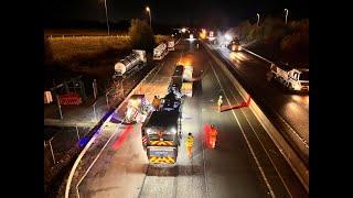 A421 Flooding - Overnight Roadworks as repairs are being carried out