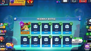 Brawl Stars live grinding trophies and playing with viewers part 2