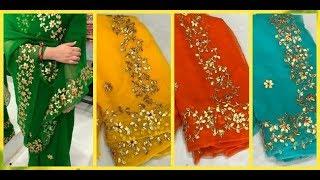 Party wear chiffon Saree With Gota Patti Work || Rajasthani Gotta Patti chiffon Sarees with price