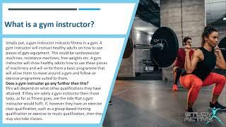 What is the Difference Between a Gym Instructor and a Personal Trainer?