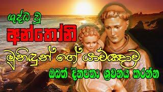 ශුද්ධ වූ අන්තෝනි මුනිඳුන්ගේ යාච්ඤාව | ST ANTHONYS PRAYER #UTV