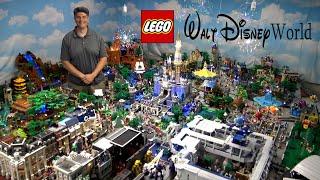 World's Largest LEGO Disney World with Amazing Fireworks Show!