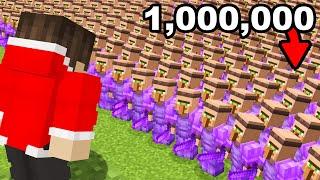 Using 1,000,000 Netherite Villagers To Take Over This Minecraft SMP...