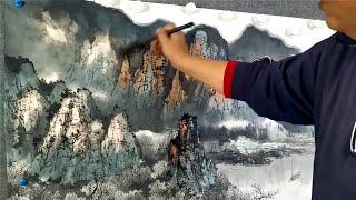 Wonderful landscapes in Chinese Traditional painting - Artist Wan Shanhong