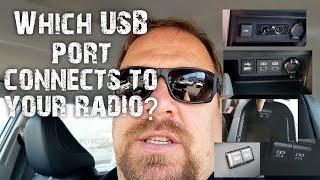 What USB port connects to your car radio?