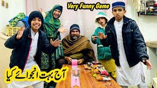 Playing Toilet Paper Game With Family  Glass Pull Challenge  Happy Punjabi Family