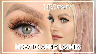 LIVI BEAUTY  How To Easily Apply Eyelashes