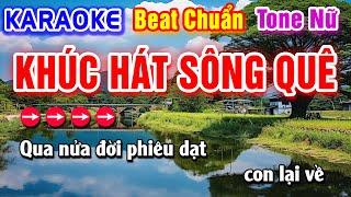 Khúc Hát Sông Quê Karaoke Beat Chuẩn Tone Nữ - Hà My Karaoke