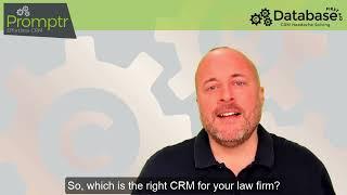 What is the best CRM for law firms?  Depend on what you want it to do!