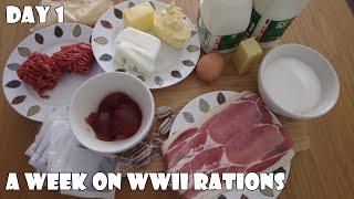 A Week On WWII Rations DAY 1