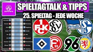 2. BUNDESLIGA TIPPS & TALK 25. SPIELTAG 2024/25  JEDE WOCHE! ⤵️ 2. Bundesliga 25. Spieltag Prognose