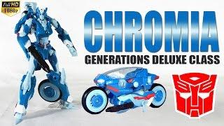 Transformers Generations Chromia IDW deluxe class robot figure review