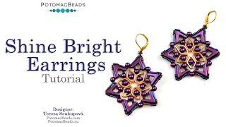 Shine Bright Earrings - DIY Jewelry Making Tutorial by PotomacBeads