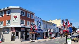 [4K]  Historic Main Street in Newmarket Walking Tour | Toronto Ontario Canada