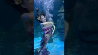 Magical mermaid underwater! 🫧 #mermaid #mermaidtail #underwater #h2o #pretty #bubbles #underthesea