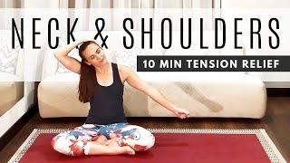 10 min Beginner Yoga for Neck, Shoulders & Upper Body Pain & Tension Release