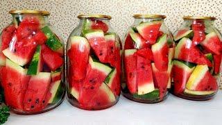 This is how I store watermelon for 1 YEARS! It's even more delicious than fresh! #watermelon