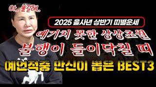 2025년 을사년 상반기에 불행이 다가오는 띠! 말띠 용띠 돼지띠 소띠 쥐띠 토끼띠 원숭이띠 닭띠 개띠 뱀띠 범띠 양띠 중 어느띠?