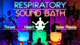 Singing Bowl Chakra Cleanse - Heart, Solar Plexus, Throat - Meditation | Sleep Sounds | Sound Bath