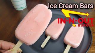 Ice cream Bars - Strawberry  | In N Out strawberry Ice cream bars