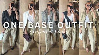 ONE BASE OUTFIT STYLED 9 DIFFERENT WAYS | WORKWEAR, CASUAL, HOLIDAY