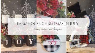 JOY-FULL FARMHOUSE CHRISTMAS DECOR/BUFFALO CHECK/DOLLAR TREE DIYS/CHRISTMAS 2024