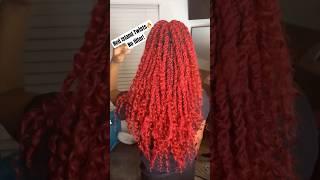 Red Island Twists #islandtwists #naturalhair #hairstyles