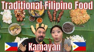 TRADITIONAL FILIPINO FOOD - LUMPIA, Dinuguan, PANCIT, Pork BBQ, KARE KARE, Sinigang, PATIS, Bagoong