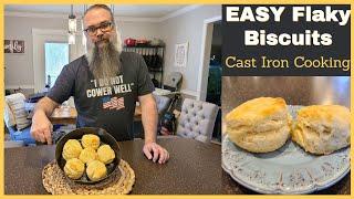 Make FLAKY BISCUIT  RECIPE in Your Cast Iron Skillet