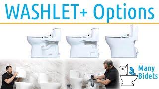 How to Choose a WASHLET+ Bidet Toilet | Comparison - how are they different?