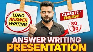 Class 12 English: How to Write Perfect English ANSWERS? ️ || Score 80/80  || PW