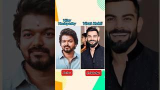 Vijay Thalapathy vs Virat Kohli life journey ️ #shorts #vijay #viratkohli