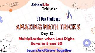 Day(12/30) Easiest Math Trick | SchoolLife Trickster