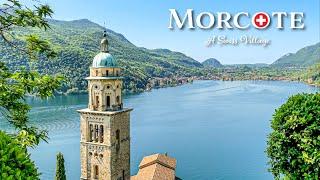 Morcote is the best Swiss village  Switzerland is amazing! 4K Walk