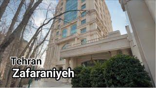  4k Walking Iran Cities - Tehran 2022- ZAFARANIYEH - زعفرانیه - walk with Rooha