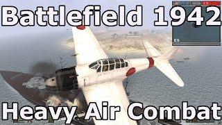 Battlefield 1942 Alpha 1 in Heavy Air Combat Over Midway Islands