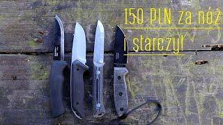 4 noże do 150 zł na początek przygody z bushcraftem *(opis)