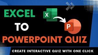 Excel to PowerPiont Quiz(Gv Quiz Maker)- Create an Interactive PowerPoint Quiz with just One Click