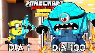 🟥SOBREVIVÍ 100 DÍAS siendo MINION DE DIAMANTE Minecraft HARDCORE! - Misaki Gamer