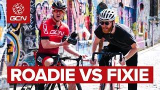 Roadie Vs Fixie | GCN's Bicycle Courier Challenge