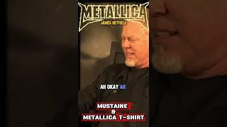 Mustaine is wearing a Metallica T-shirt. #metallica #davemustaine #hetfield #megadeth #reaction